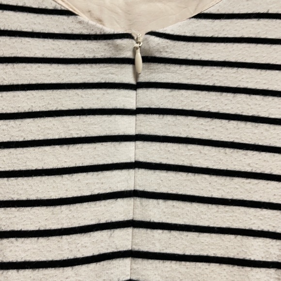X SOLD X  J. Crew | Black Striped Peplum Top | Size 0P (XXS/XS) | Very Petite - Picture 11 of 17